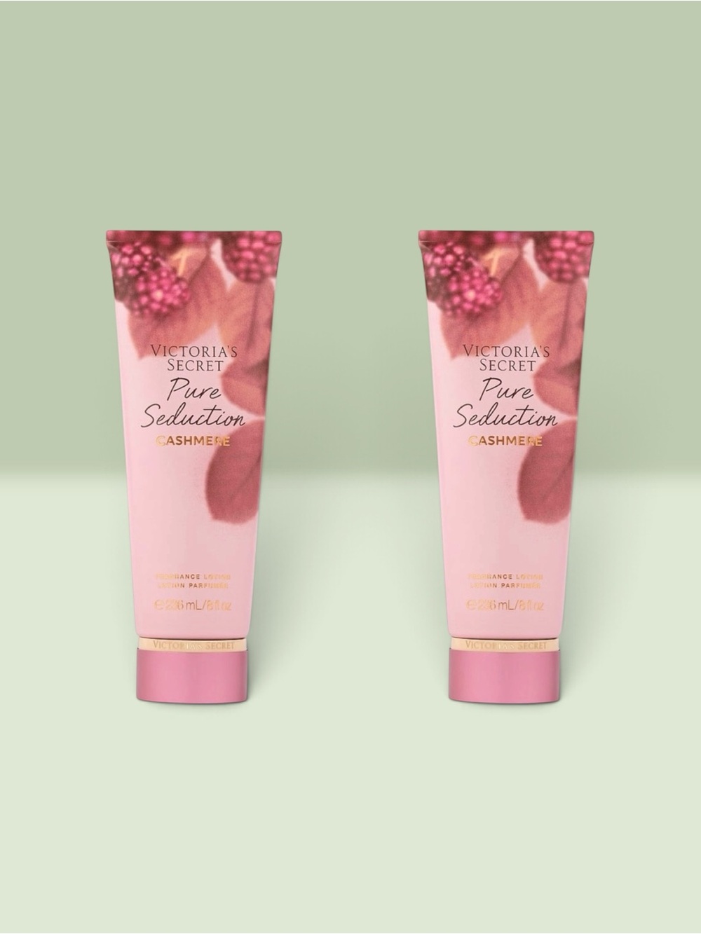 Victoria's Secret PURE SEDUCTION CASHMERE Fragrance Lotion ~ 8 fl.oz. (Lot of 2)
